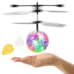 ZGWJ RC Flying Ball,Flying Ball Toys for Kids,Infrared Induction Helicopter Drone with Colorful Shinning LED Light and Remote Controller for Indoor and Outdoor Games，Best Gifts for Girls and Boys