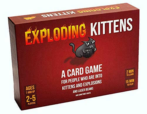 Exploding Kittens Card Game - Family-Friendly Party Games - Card Games For Adults, Teens & Kids